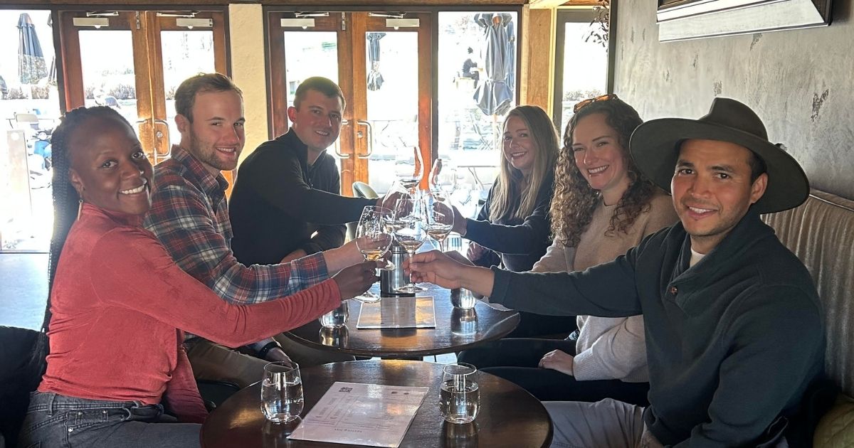 Wine tasting at Amisfield